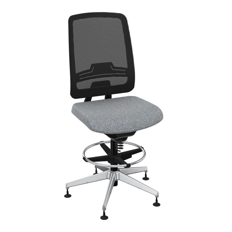 OSCAR 2 SIEGE CONFORT HD RESIL CADRE NOIR ASSISE TISSU-PATINS B5 SQ IW