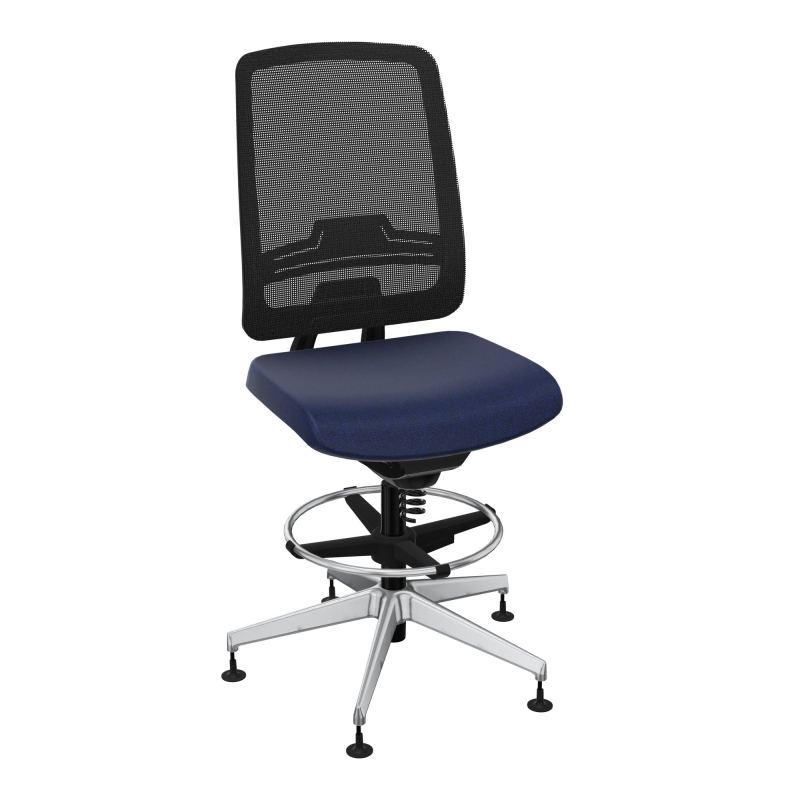 OSCAR 2 SIEGE CONFORT HD RESIL CADRE NOIR ASSISE TISSU-PATINS B6 SQ IW