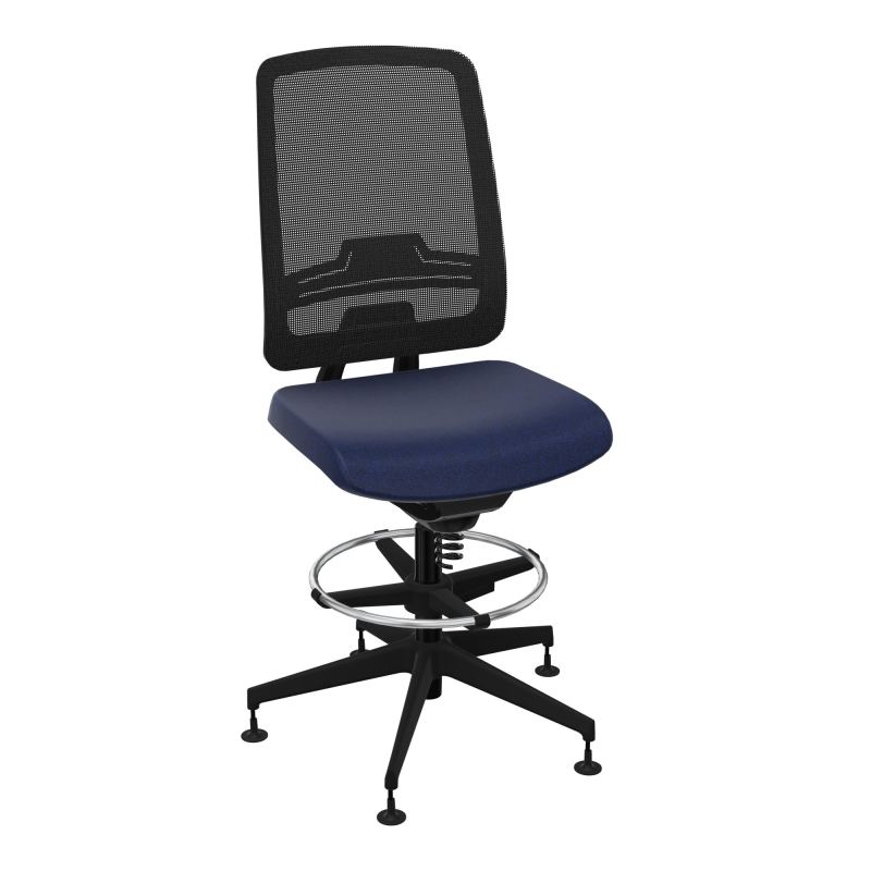 OSCAR 2 SIEGE CONFORT HD RESIL CADRE NOIR ASSISE TISSU-PATINS B6 SV IW