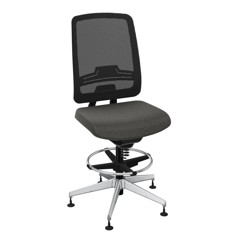 OSCAR 2 SIEGE CONFORT HD RESIL CADRE NOIR ASSISE TISSU-PATINS B7 SQ IW