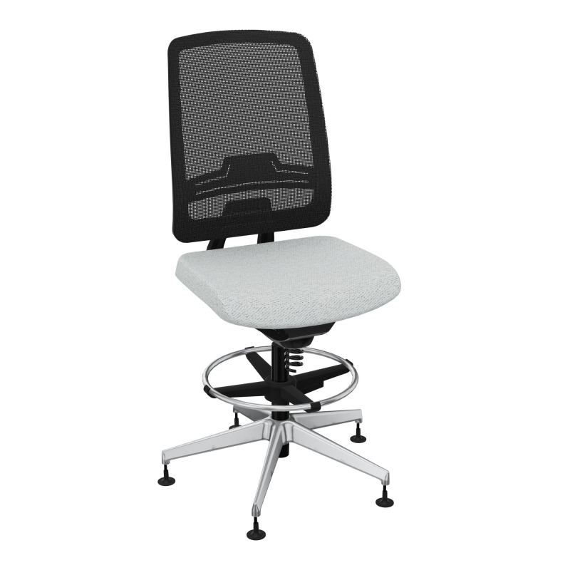 OSCAR 2 SIEGE CONFORT HD RESIL CADRE NOIR ASSISE TISSU-PATINS BC SQ IW