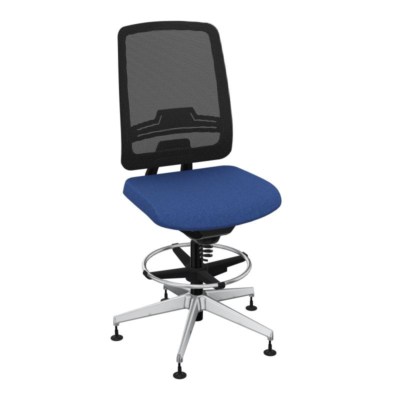 OSCAR 2 SIEGE CONFORT HD RESIL CADRE NOIR ASSISE TISSU-PATINS BH SQ IW