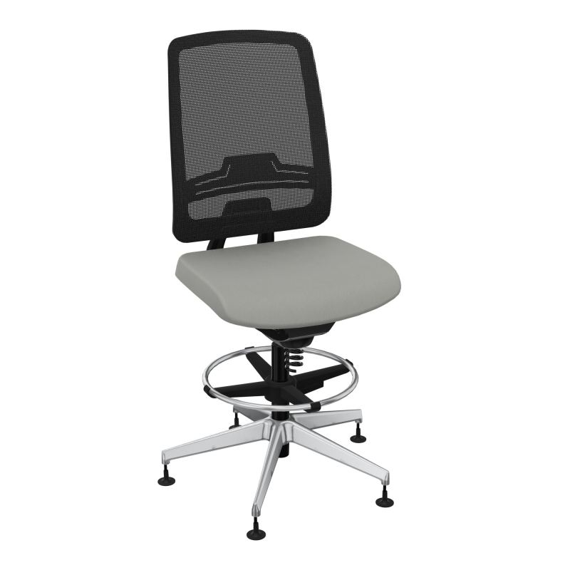 OSCAR 2 SIEGE CONFORT HD RESIL CADRE NOIR ASSISE TISSU-PATINS CA SQ IW