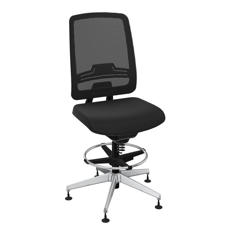 OSCAR 2 SIEGE CONFORT HD RESIL CADRE NOIR ASSISE TISSU-PATINS CB SQ IW