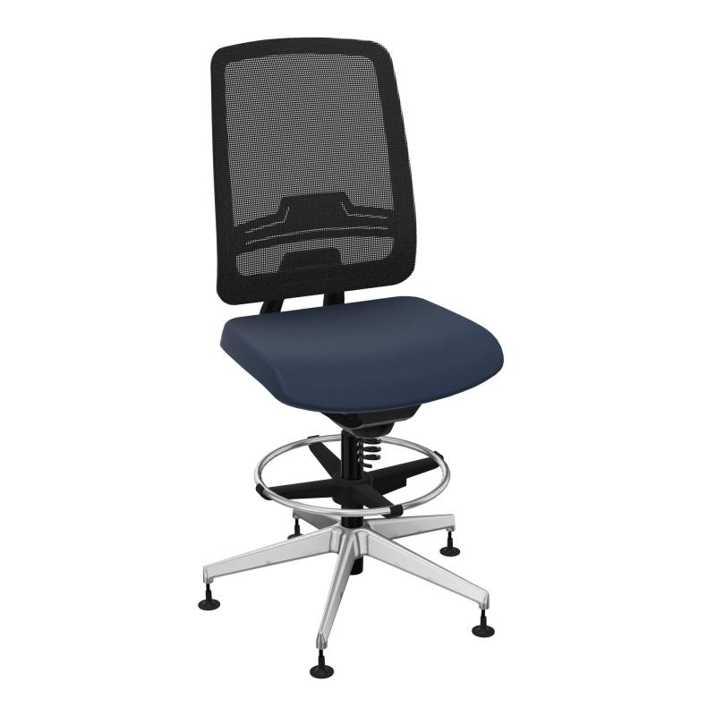 OSCAR 2 SIEGE CONFORT HD RESIL CADRE NOIR ASSISE TISSU-PATINS CC SQ IW