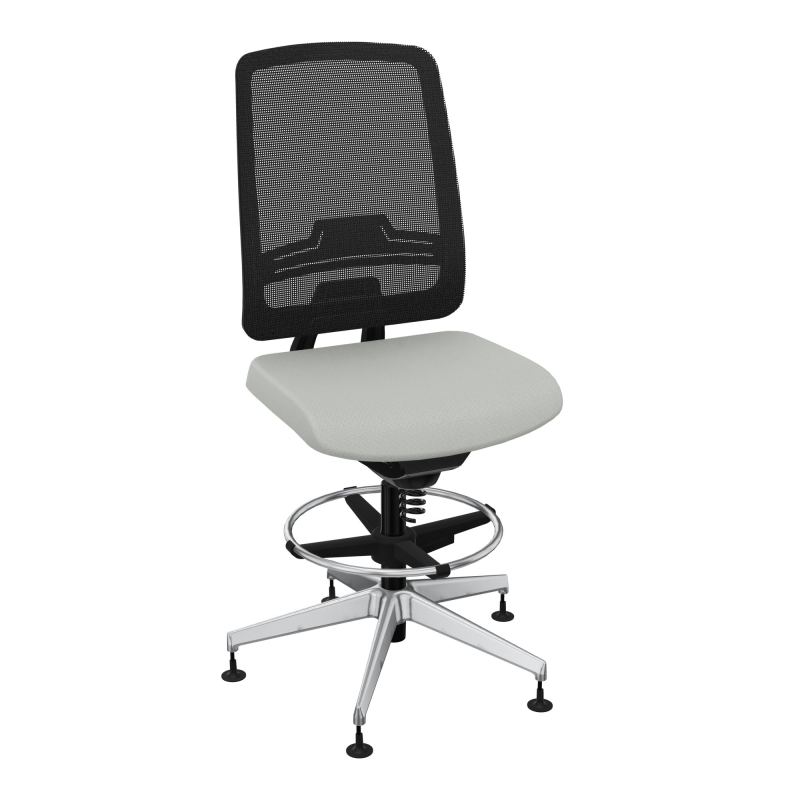 OSCAR 2 SIEGE CONFORT HD RESIL CADRE NOIR ASSISE TISSU-PATINS E5 SQ IW
