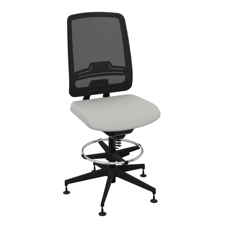 OSCAR 2 SIEGE CONFORT HD RESIL CADRE NOIR ASSISE TISSU-PATINS E5 SV IW
