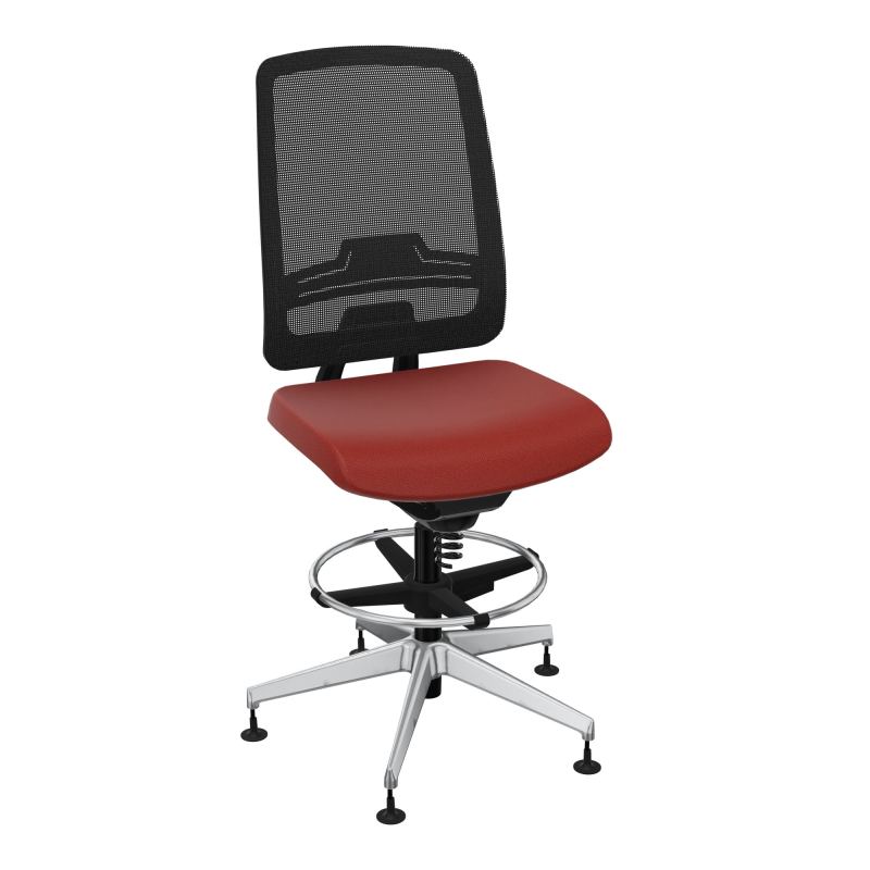 OSCAR 2 SIEGE CONFORT HD RESIL CADRE NOIR ASSISE TISSU-PATINS E6 SQ IW