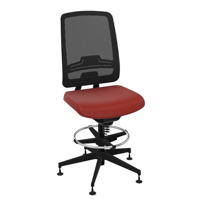 OSCAR 2 SIEGE CONFORT HD RESIL CADRE NOIR ASSISE TISSU-PATINS E6 SV IW