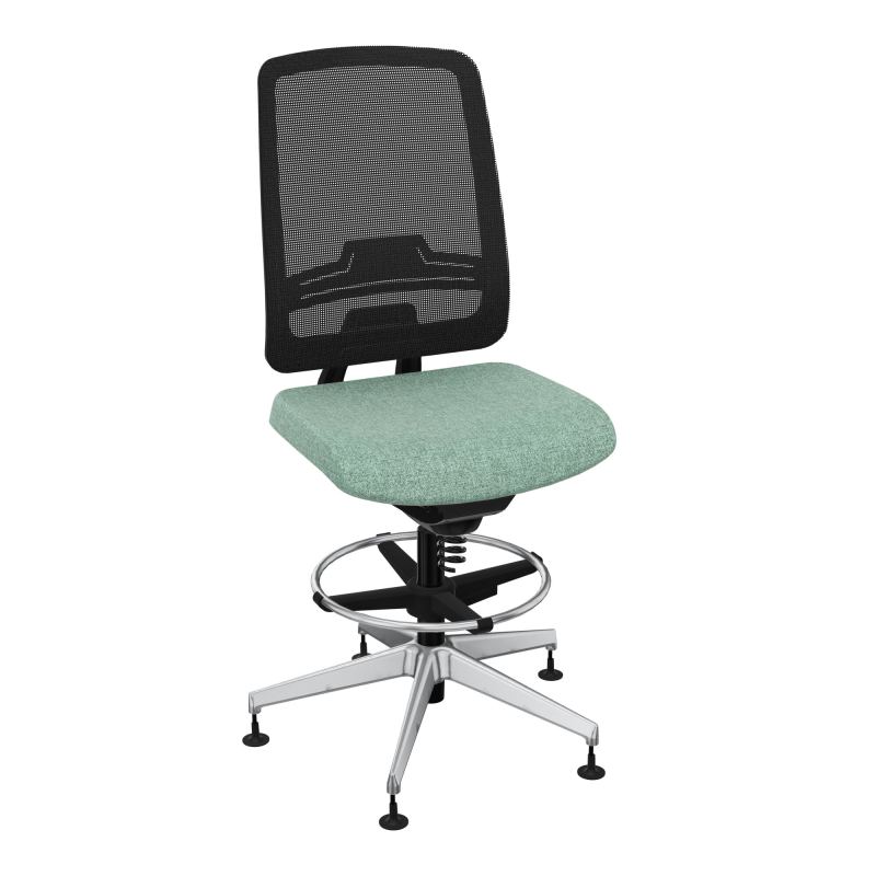 OSCAR 2 SIEGE CONFORT HD RESIL CADRE NOIR ASSISE TISSU-PATINS E7 SQ IW