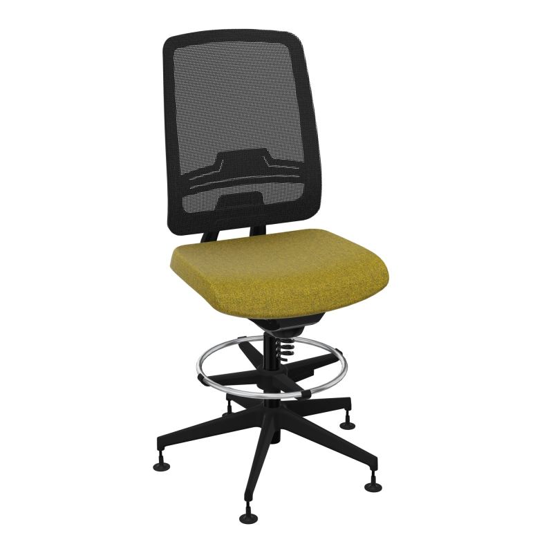 OSCAR 2 SIEGE CONFORT HD RESIL CADRE NOIR ASSISE TISSU-PATINS E9 SV IW
