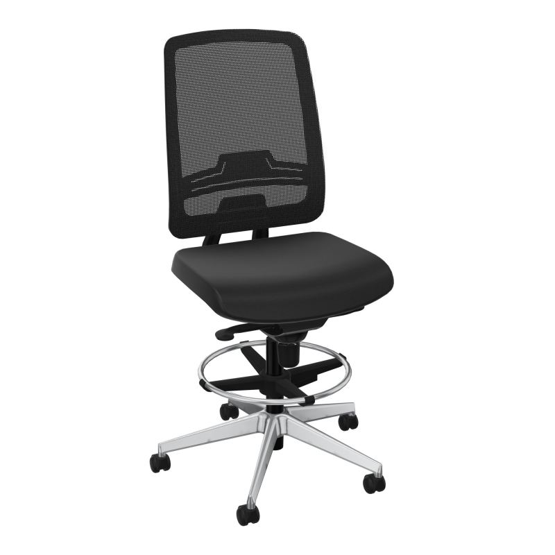 OSCAR 2 SIEGE CONFORT HD RESIL CADRE NOIR ASSISE TISSU-ROUL SOL DUR FREIN EN CHARGE A6 SQ