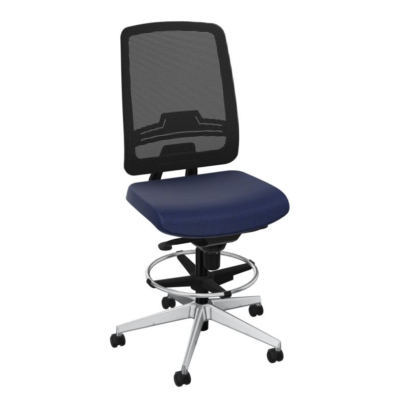 OSCAR 2 SIEGE CONFORT HD RESIL CADRE NOIR ASSISE TISSU-ROUL SOL DUR FREIN EN CHARGE B6 SQ