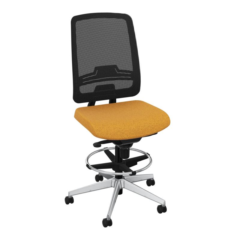 OSCAR 2 SIEGE CONFORT HD RESIL CADRE NOIR ASSISE TISSU-ROUL SOL DUR FREIN EN CHARGE BO SQ