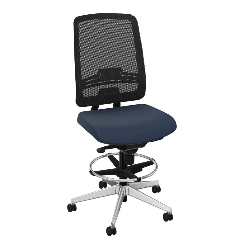 OSCAR 2 SIEGE CONFORT HD RESIL CADRE NOIR ASSISE TISSU-ROUL SOL DUR FREIN EN CHARGE CC SQ