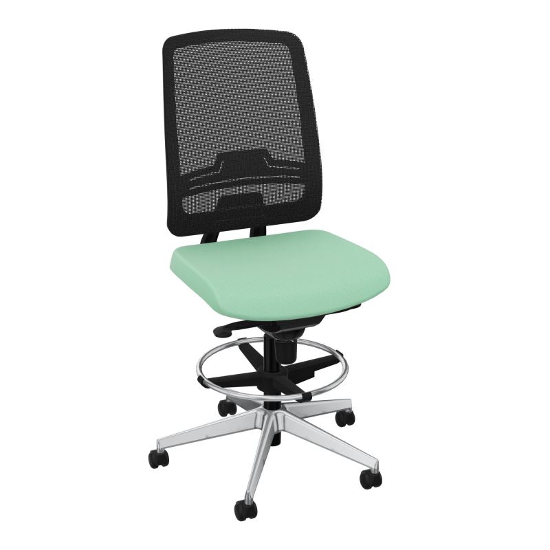 OSCAR 2 SIEGE CONFORT HD RESIL CADRE NOIR ASSISE TISSU-ROUL SOL DUR FREIN EN CHARGE E4 SQ