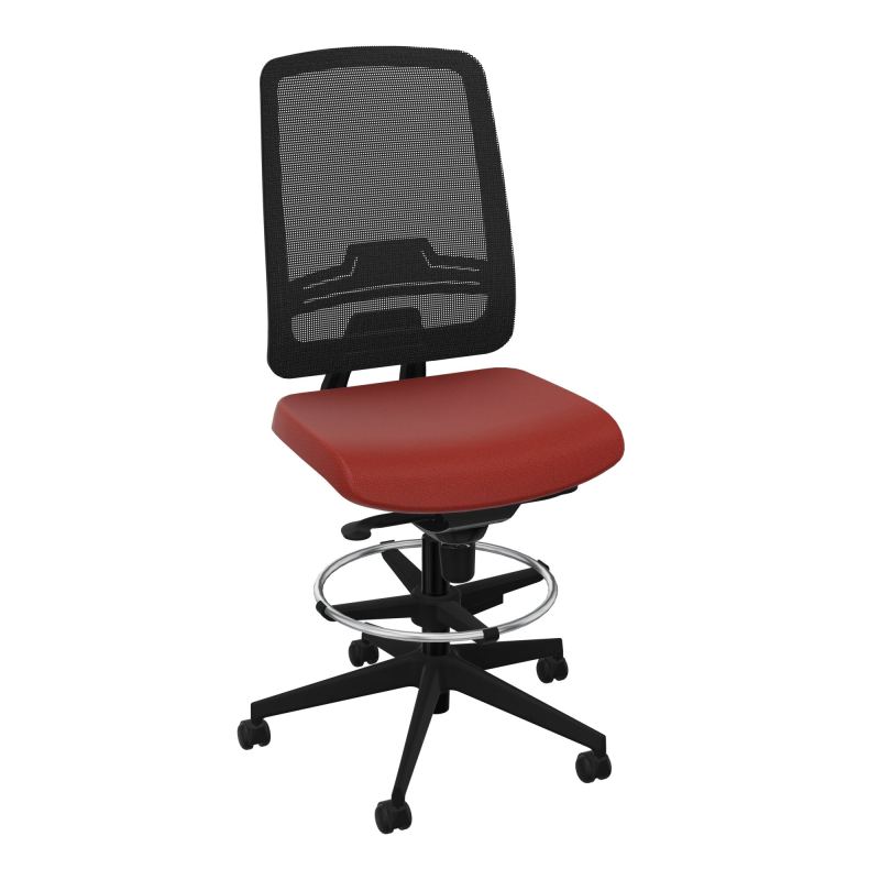 OSCAR 2 SIEGE CONFORT HD RESIL CADRE NOIR ASSISE TISSU-ROUL SOL DUR FREIN EN CHARGE E6 SV
