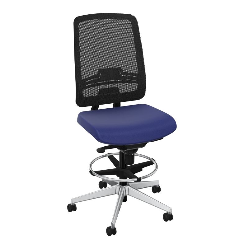 OSCAR 2 SIEGE CONFORT HD RESIL CADRE NOIR ASSISE TISSU-ROUL SOL SOUPLE FREIN EN CHARGE A3
