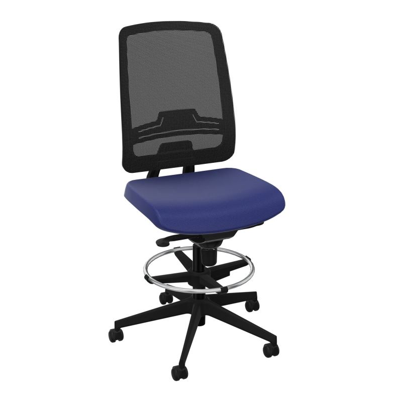 OSCAR 2 SIEGE CONFORT HD RESIL CADRE NOIR ASSISE TISSU-ROUL SOL SOUPLE FREIN EN CHARGE A3