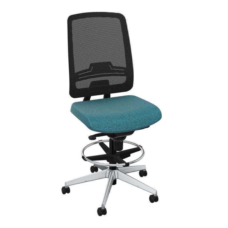 OSCAR 2 SIEGE CONFORT HD RESIL CADRE NOIR ASSISE TISSU-ROUL SOL SOUPLE FREIN EN CHARGE B4