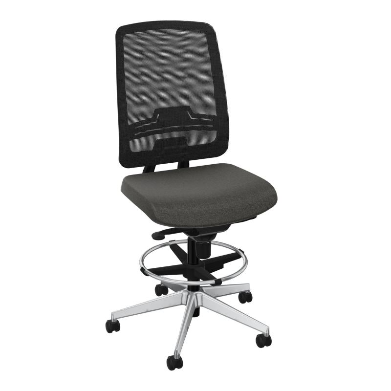 OSCAR 2 SIEGE CONFORT HD RESIL CADRE NOIR ASSISE TISSU-ROUL SOL SOUPLE FREIN EN CHARGE B7