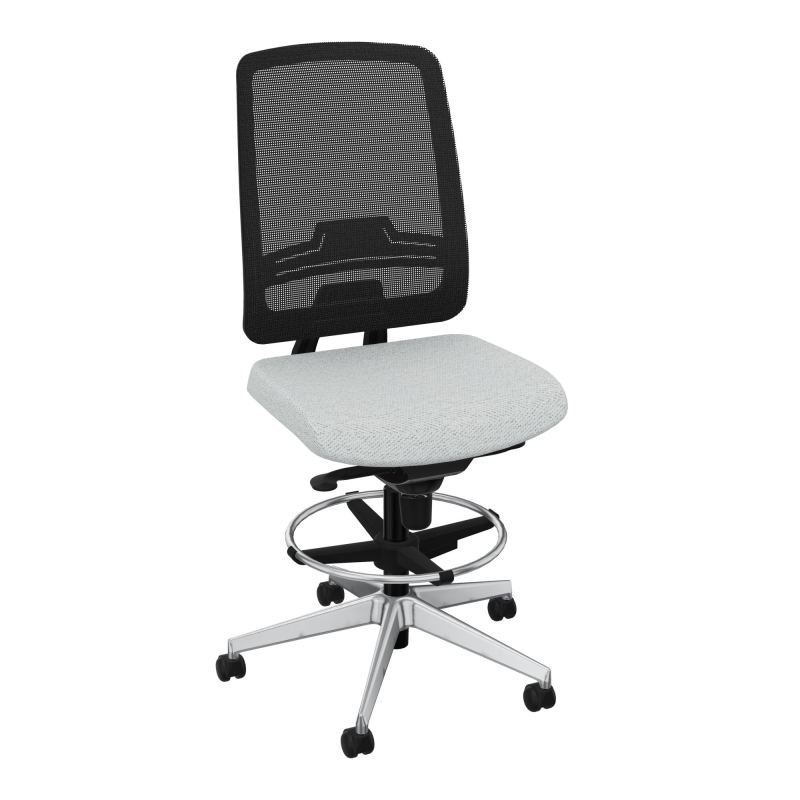 OSCAR 2 SIEGE CONFORT HD RESIL CADRE NOIR ASSISE TISSU-ROUL SOL SOUPLE FREIN EN CHARGE BC