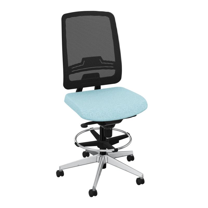 OSCAR 2 SIEGE CONFORT HD RESIL CADRE NOIR ASSISE TISSU-ROUL SOL SOUPLE FREIN EN CHARGE BF