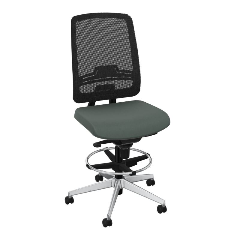 OSCAR 2 SIEGE CONFORT HD RESIL CADRE NOIR ASSISE TISSU-ROUL SOL SOUPLE FREIN EN CHARGE CF