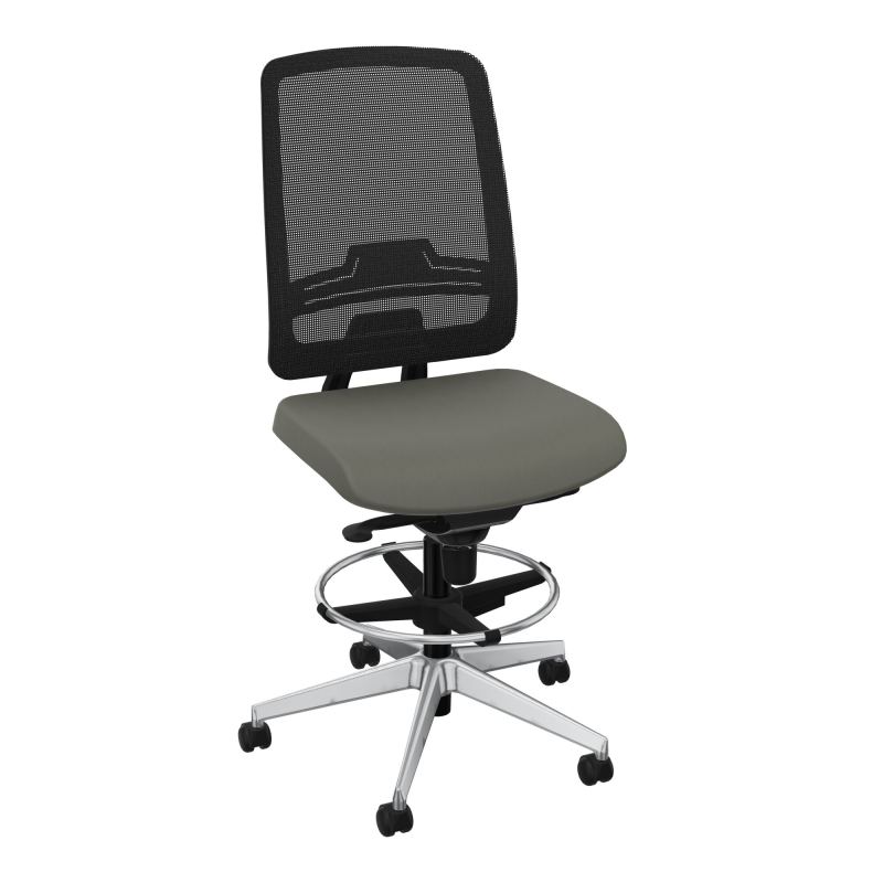 OSCAR 2 SIEGE CONFORT HD RESIL CADRE NOIR ASSISE TISSU-ROUL SOL SOUPLE FREIN EN CHARGE CH