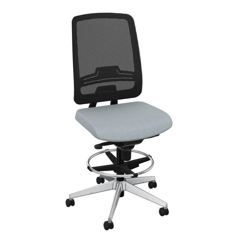 OSCAR 2 SIEGE CONFORT HD RESIL CADRE NOIR ASSISE TISSU-ROUL SOL SOUPLE FREIN EN CHARGE KD