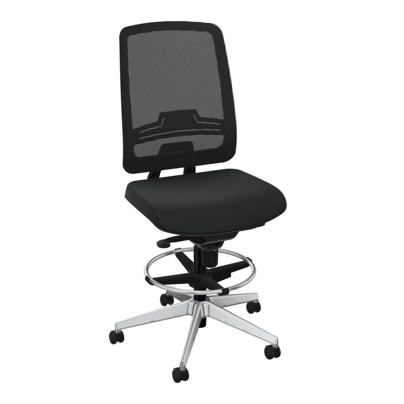 OSCAR 2 SIEGE CONFORT HD RESIL CADRE NOIR ASSISE TISSU-ROUL SOL SOUPLE FREIN EN CHARGE KE