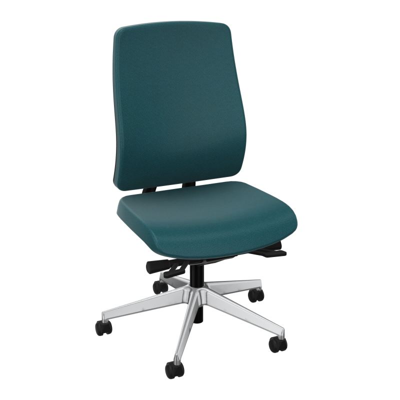 OSCAR 2 SIEGE ERGONOM.HD TISSU COQ NOIRE+RP-ROUL SOL DUR FREIN HORS CHARGE A4 SQ