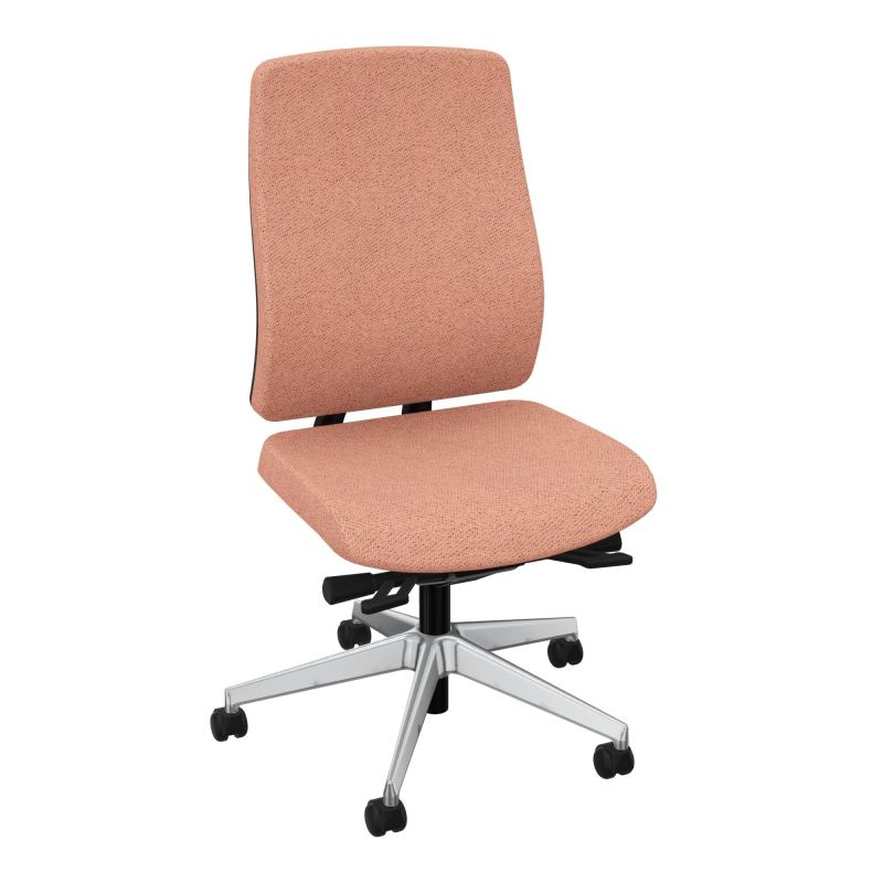 OSCAR 2 SIEGE ERGONOM.HD TISSU COQ NOIRE+RP-ROUL SOL DUR FREIN HORS CHARGE BL SQ