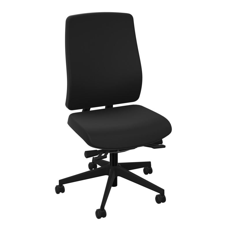 OSCAR 2 SIEGE ERGONOM.HD TISSU COQ NOIRE+RP-ROUL SOL DUR FREIN HORS CHARGE CB SV
