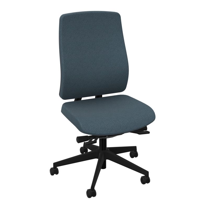 OSCAR 2 SIEGE ERGONOM.HD TISSU COQ NOIRE+RP-ROUL SOL DUR FREIN HORS CHARGE KA SV