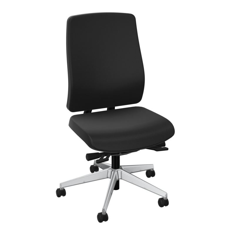 OSCAR 2 SIEGE ERGONOM.HD TISSU COQ NOIRE+RP-ROUL SOL SOUPLE FREIN HORS CHARGE A6 SQ