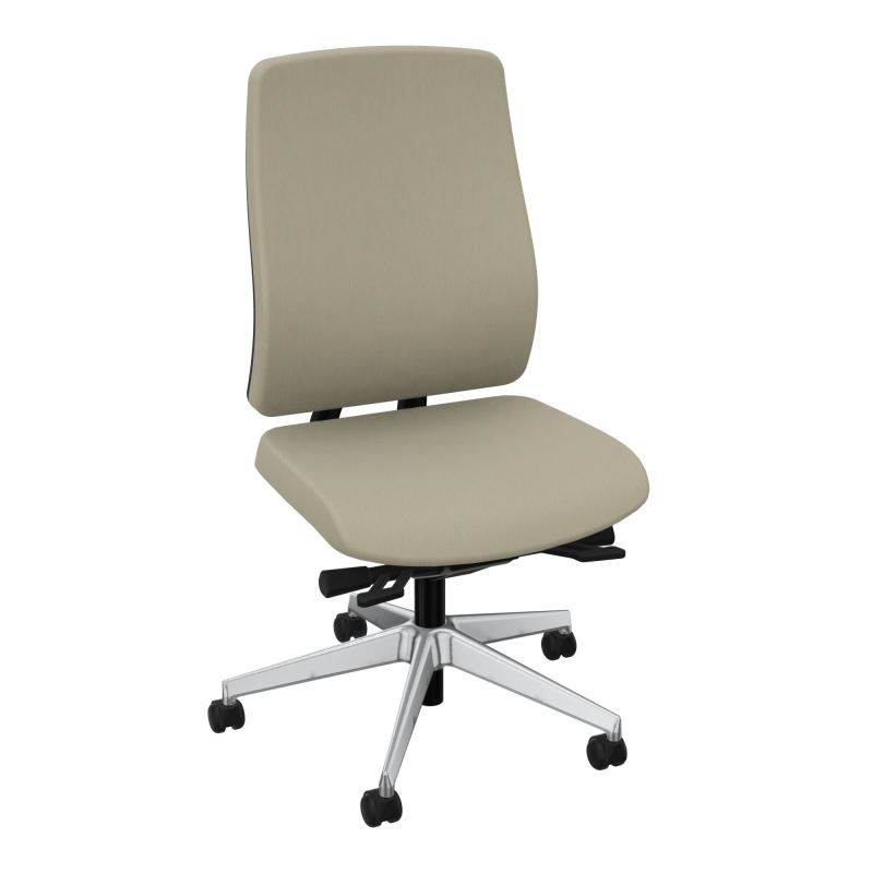OSCAR 2 SIEGE ERGONOM.HD TISSU COQ NOIRE+RP-ROUL SOL SOUPLE FREIN HORS CHARGE CG SQ