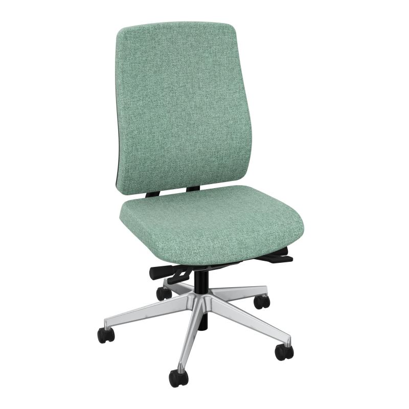 OSCAR 2 SIEGE ERGONOM.HD TISSU COQ NOIRE+RP-ROUL SOL SOUPLE FREIN HORS CHARGE E7 SQ