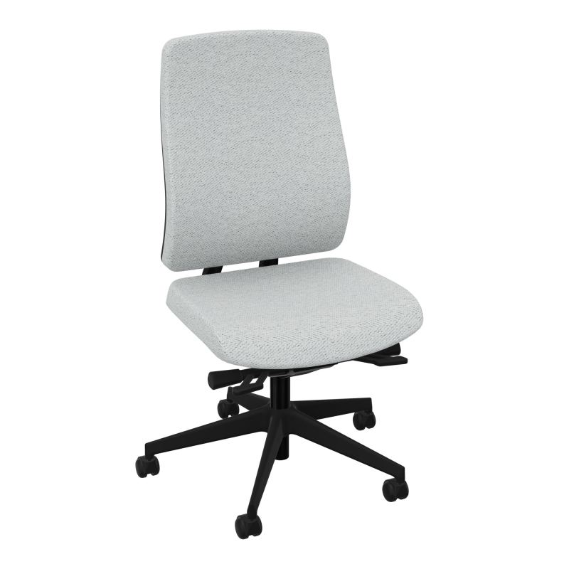 OSCAR 2 SIEGE ERGONOM.HD TISSU COQ NOIRE+RP-ROUL SOL DUR FREIN EN CHARGE BC SV