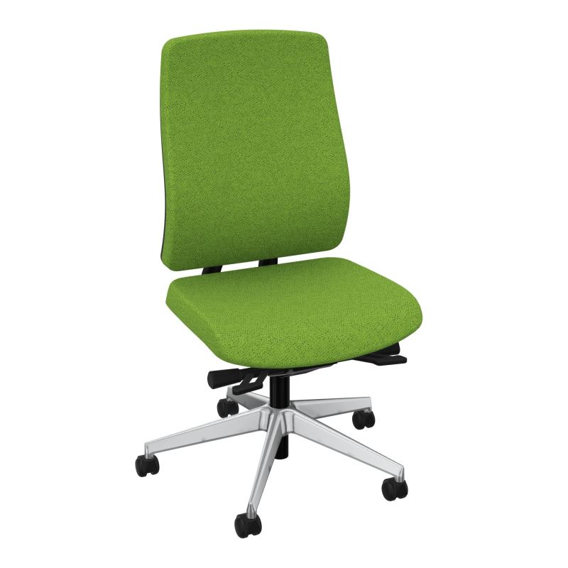 OSCAR 2 SIEGE ERGONOM.HD TISSU COQ NOIRE+RP-ROUL SOL DUR FREIN EN CHARGE BK SQ