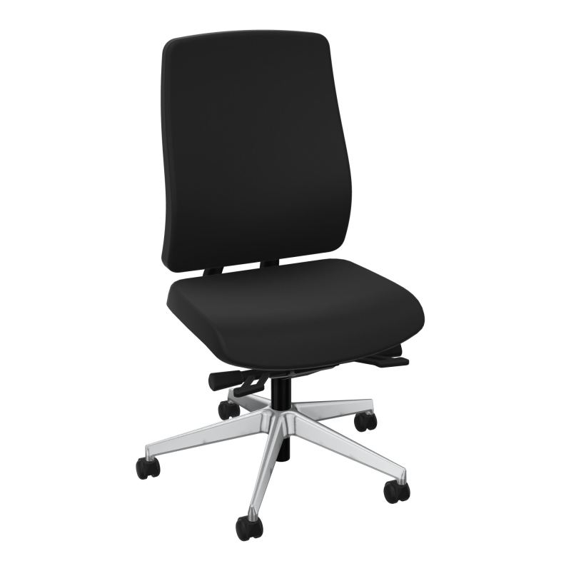 OSCAR 2 SIEGE ERGONOM.HD TISSU COQ NOIRE+RP-ROUL SOL DUR FREIN EN CHARGE CB SQ