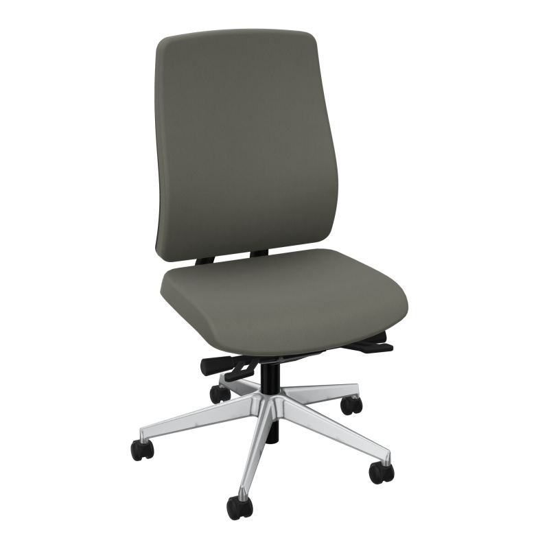 OSCAR 2 SIEGE ERGONOM.HD TISSU COQ NOIRE+RP-ROUL SOL DUR FREIN EN CHARGE CH SQ