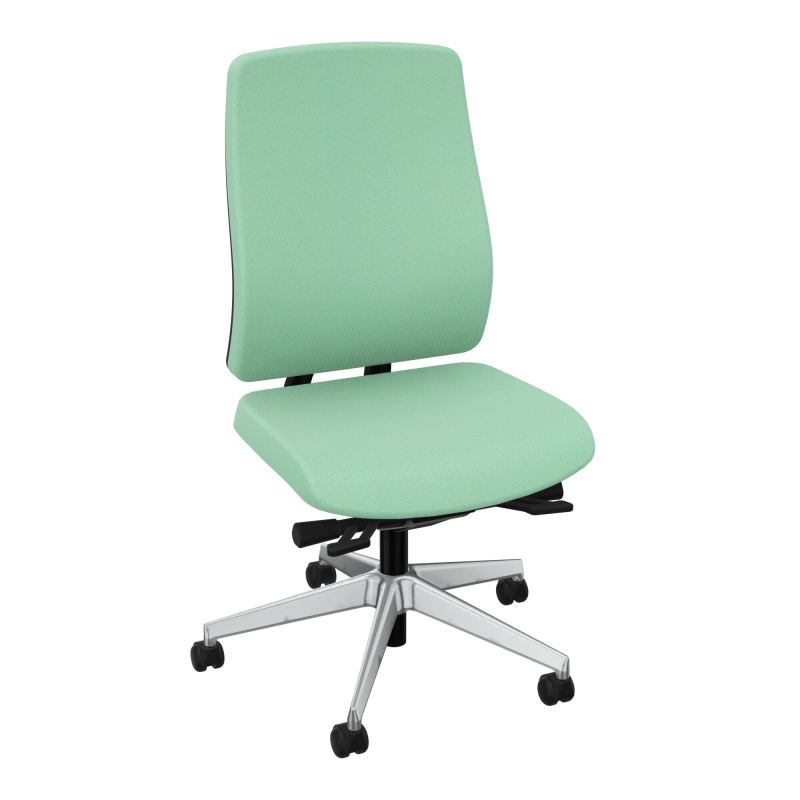 OSCAR 2 SIEGE ERGONOM.HD TISSU COQ NOIRE+RP-ROUL SOL DUR FREIN EN CHARGE E4 SQ