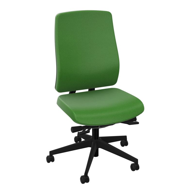 OSCAR 2 SIEGE ERGONOM.HD TISSU COQ NOIRE+RP-ROUL SOL SOUPLE FREIN EN CHARGE A1 SV