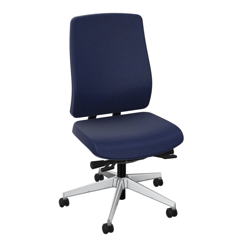 OSCAR 2 SIEGE ERGONOM.HD TISSU COQ NOIRE+RP-ROUL SOL SOUPLE FREIN EN CHARGE B6 SQ