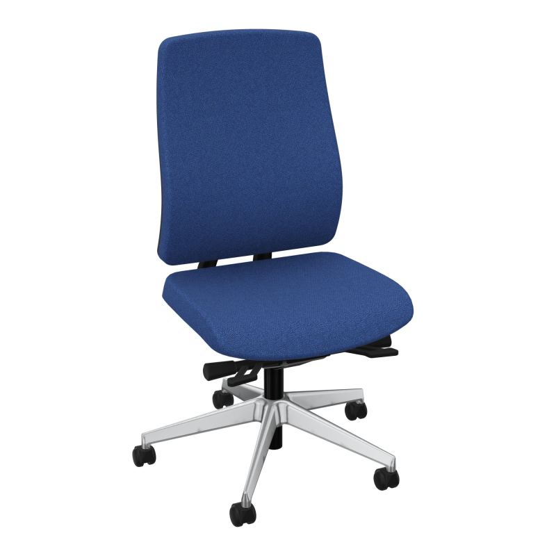 OSCAR 2 SIEGE ERGONOM.HD TISSU COQ NOIRE+RP-ROUL SOL SOUPLE FREIN EN CHARGE BH SQ