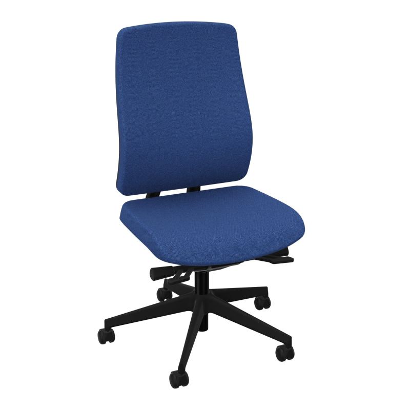 OSCAR 2 SIEGE ERGONOM.HD TISSU COQ NOIRE+RP-ROUL SOL SOUPLE FREIN EN CHARGE BH SV