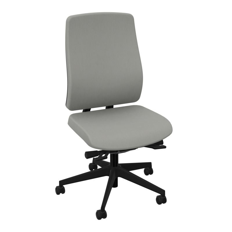OSCAR 2 SIEGE ERGONOM.HD TISSU COQ NOIRE+RP-ROUL SOL SOUPLE FREIN EN CHARGE CA SV