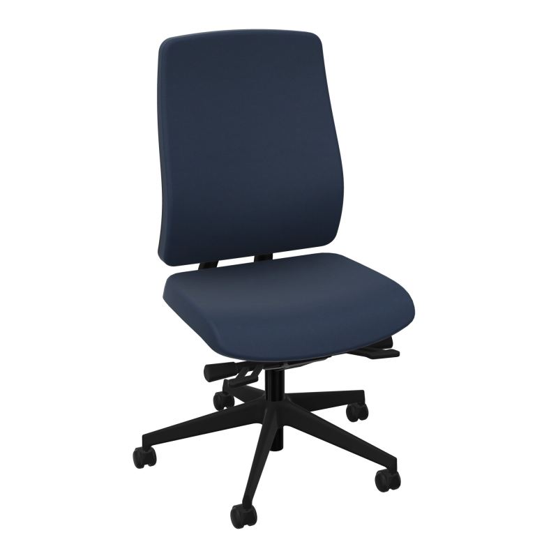 OSCAR 2 SIEGE ERGONOM.HD TISSU COQ NOIRE+RP-ROUL SOL SOUPLE FREIN EN CHARGE CC SV