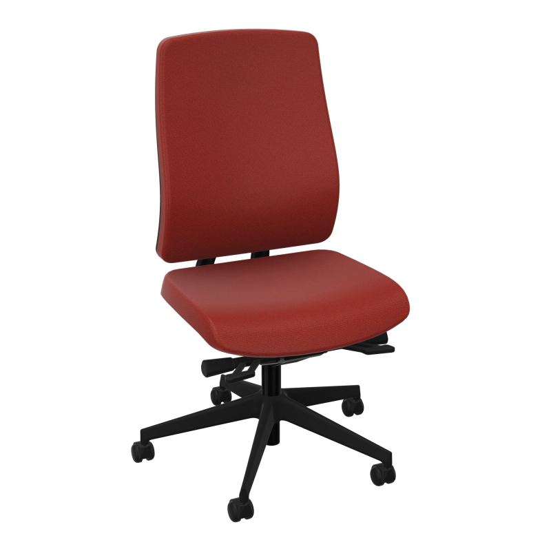 OSCAR 2 SIEGE ERGONOM.HD TISSU COQ NOIRE+RP-ROUL SOL SOUPLE FREIN EN CHARGE E6 SV